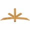 Ekena Millwork Alberta Rough Sawn Timber Gable Bracket, Western Red Cedar, 60"W x 25"H x 4"D x 4"F, 10/12 Pitch GBW060X25X0404ALB00RWR - alternate 1